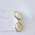 Blue Opal Huggie Hoop Earrings Hypoallergenic, Sterling Silv