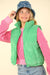 Zig-Zag Padded Corduroy Puffer Jacket - Multiple Colors