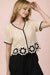 NT12550-Floral Hem Crochet Button Down Top