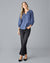 Nesta Top in Foliage Blue