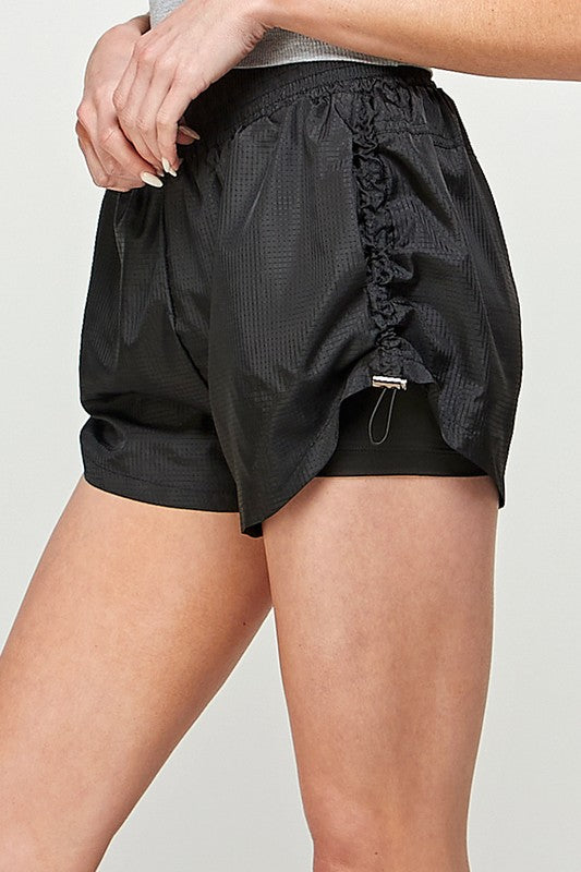 Start Today Lined Athletic Shorts in Black