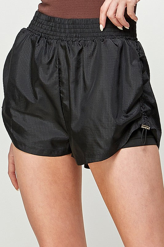 Start Today Lined Athletic Shorts in Black