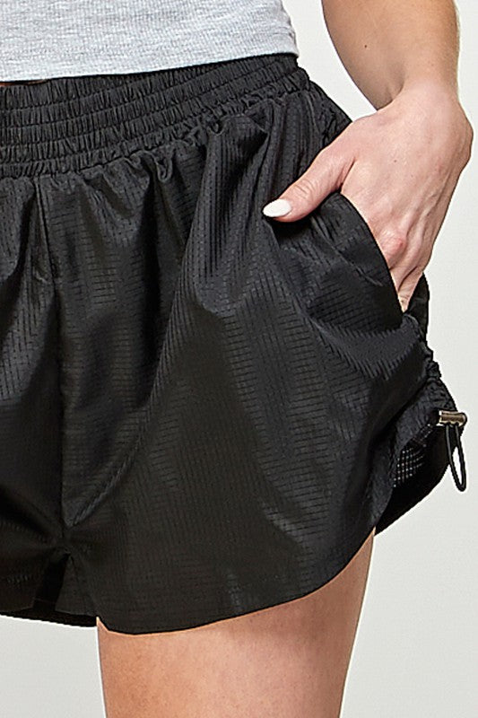 Start Today Lined Athletic Shorts in Black