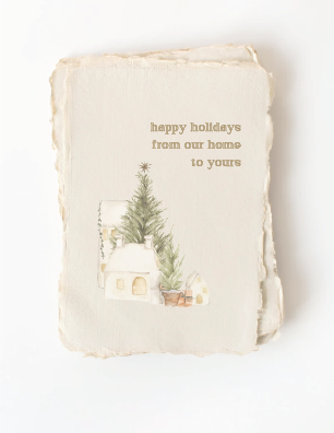 "Happy Holidays from our Home to.." Christmas Greeting Card