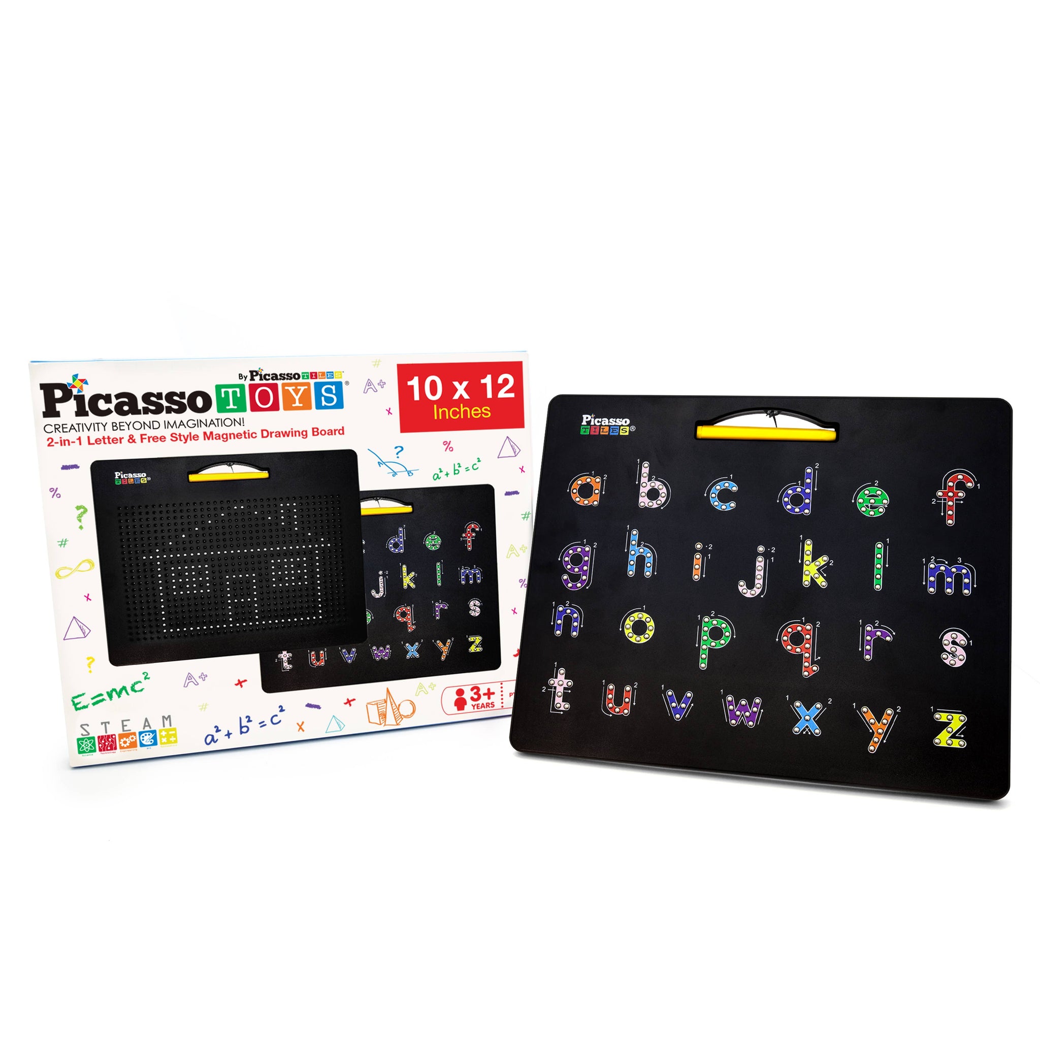 Alphabet and Freestyle Magnetic Double-Sided Drawing Board by PicassoTiles