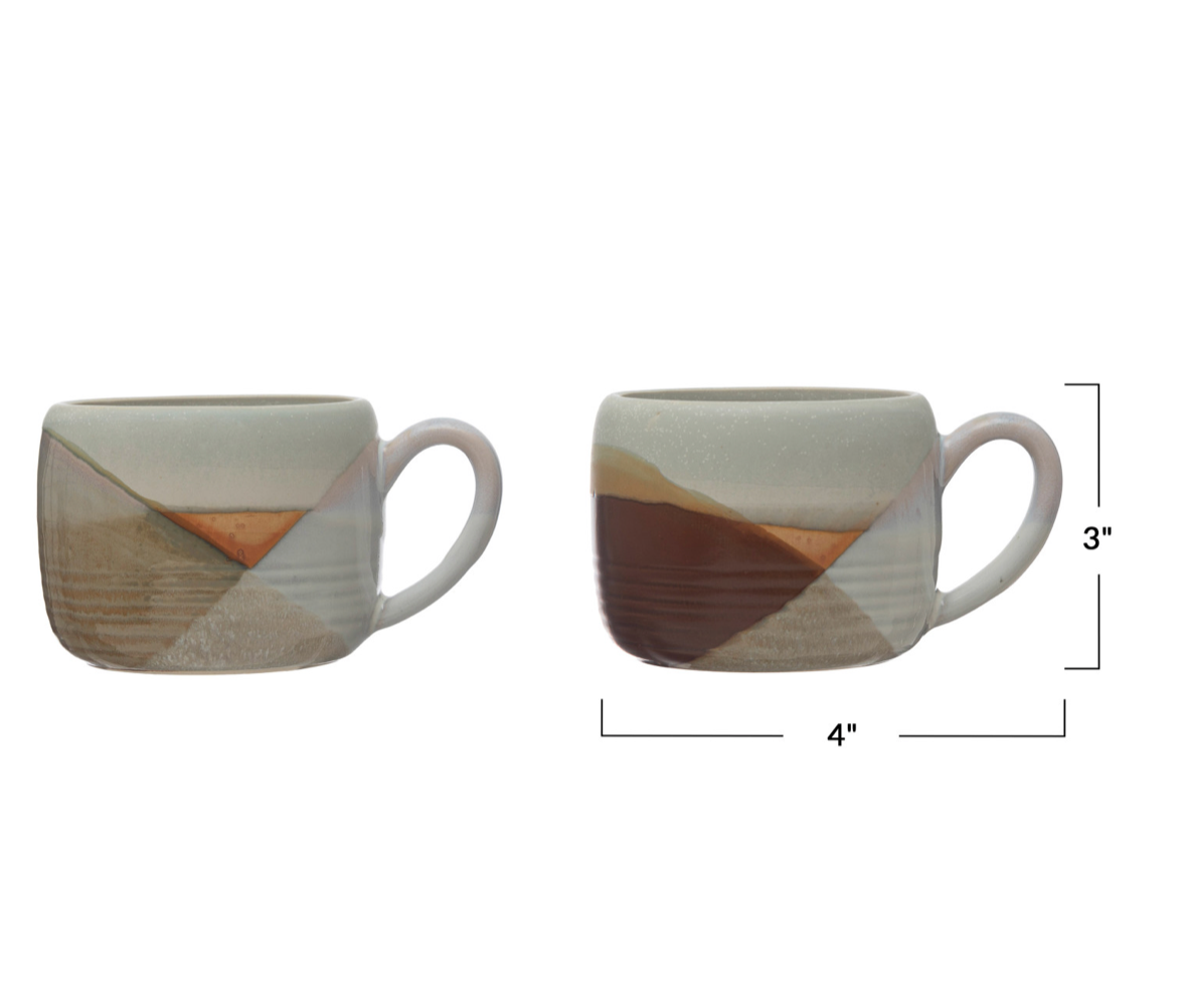 Abode Stoneware Mug - 2 Color options (Each One Will Vary) - 1 mug - 16 oz.