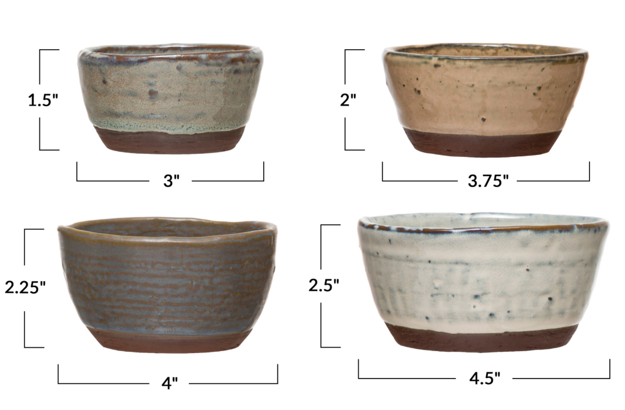 Nest Stoneware Bowls - Set of 4