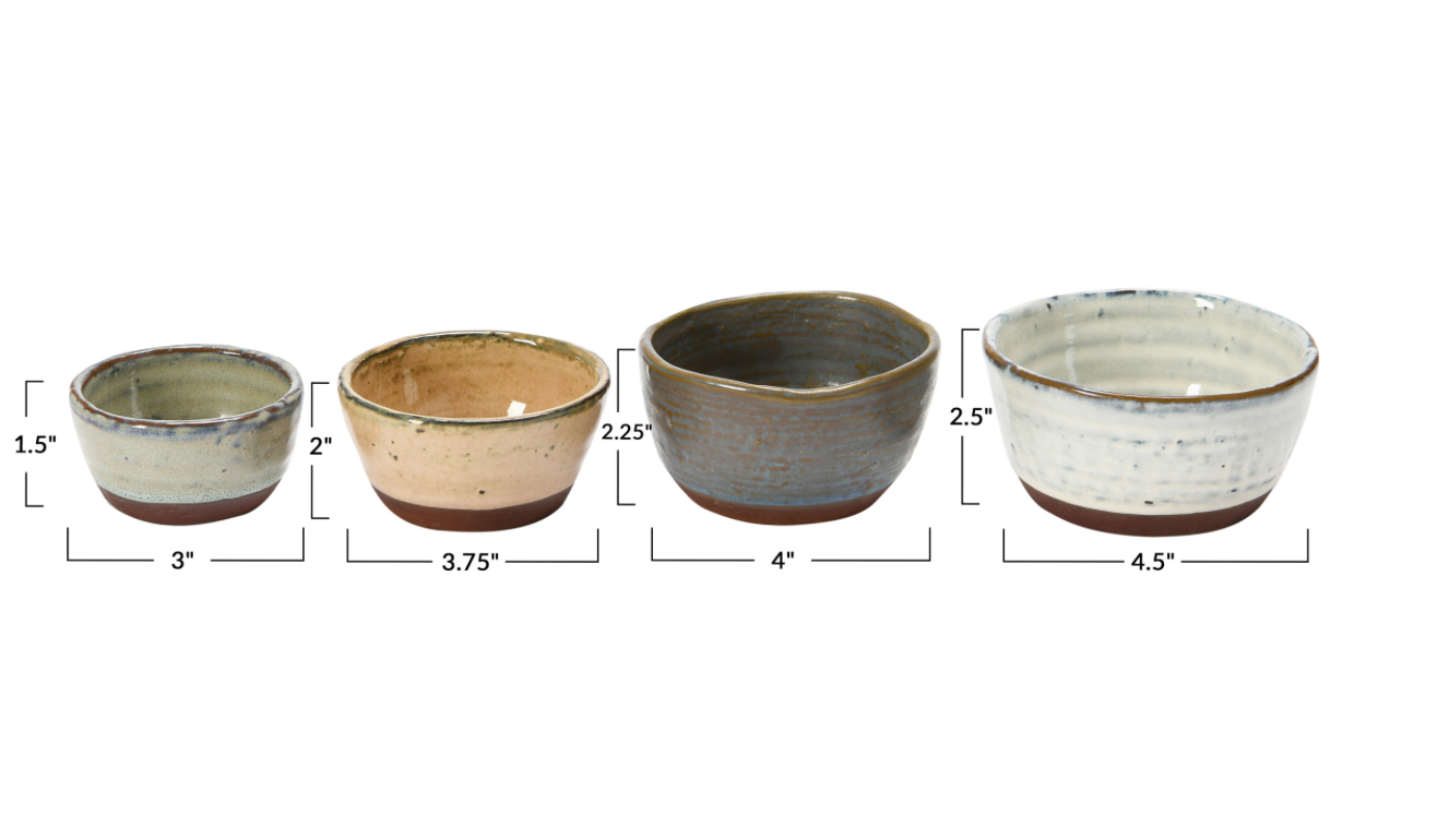 Nest Stoneware Bowls - Set of 4