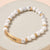 Avenue Zoe Bracelet Fearless White Stone Beaded Stretch Bracelet