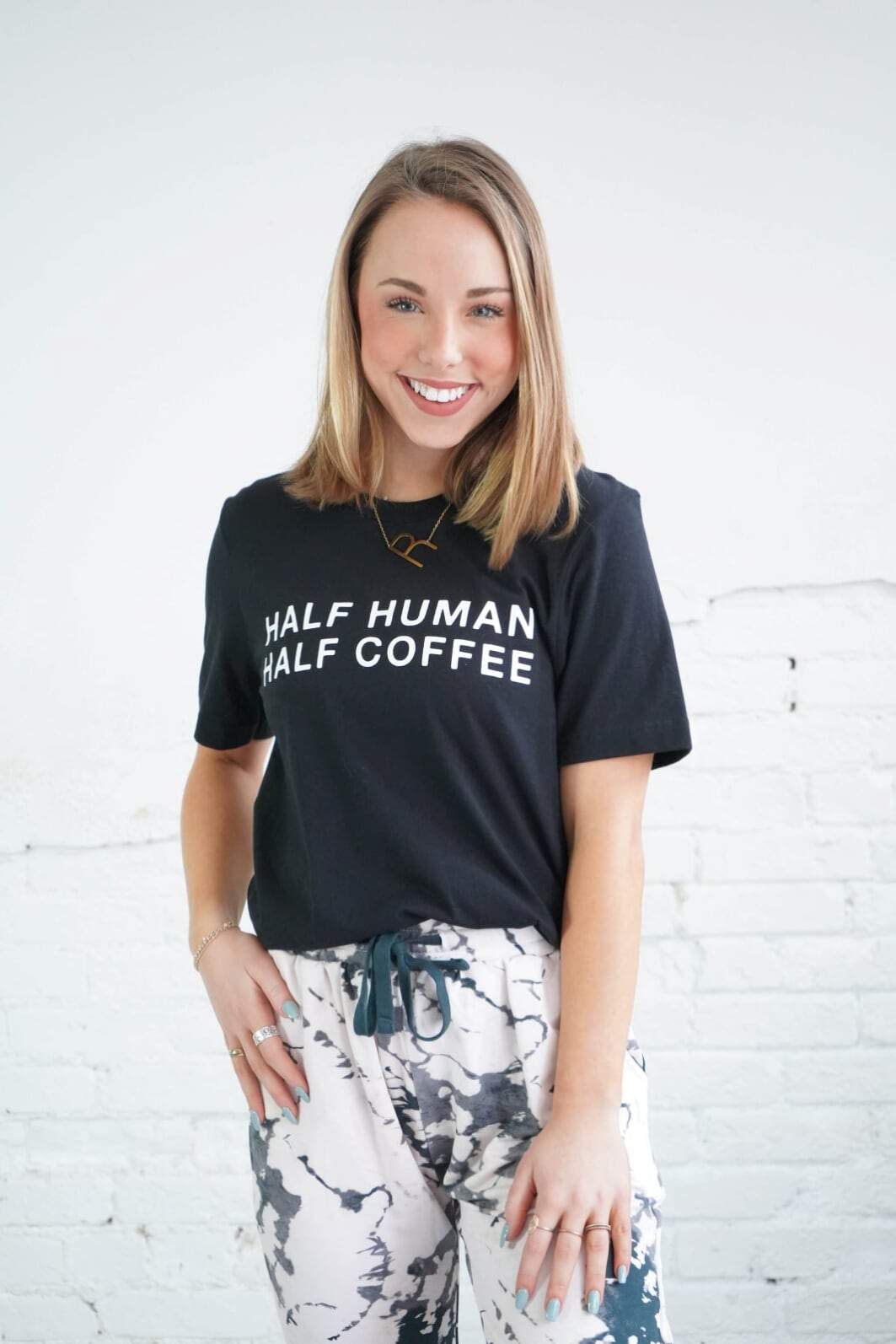Blume + Co. graphic tee Half Human, Half Coffee Graphic Tee