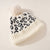 Leopard Print Pom Pom Beanie in Cream