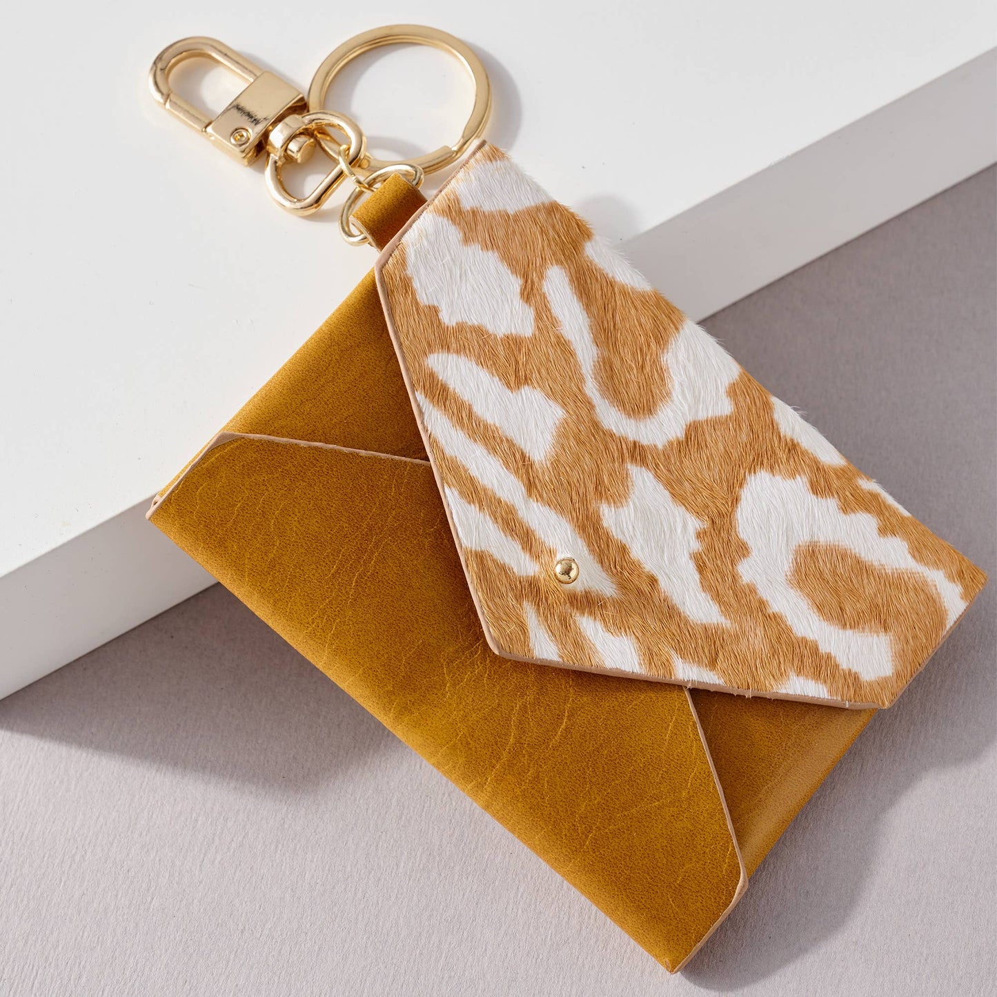 Animal Print Coin Purse Key Chain