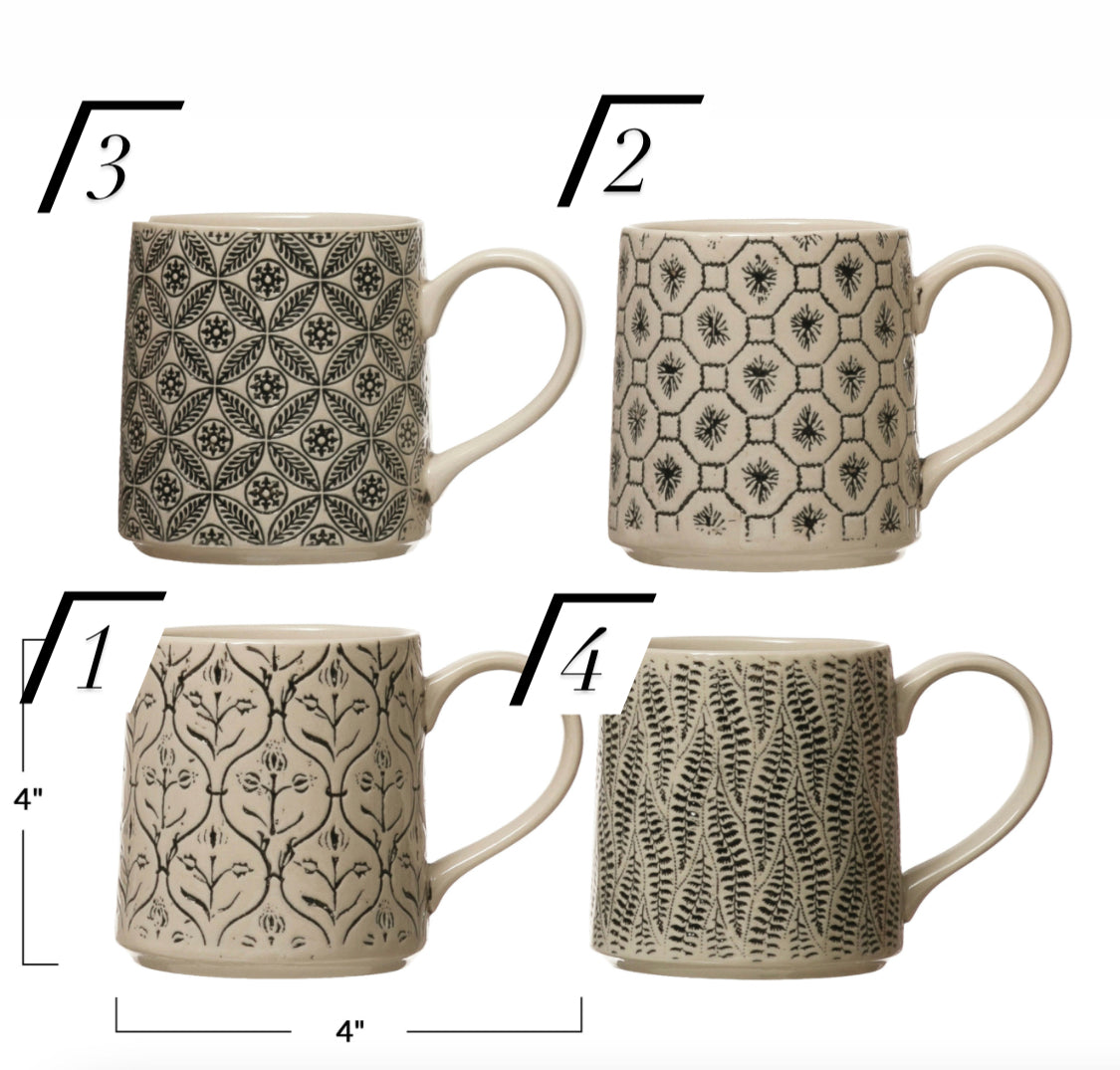 Botanist Hand-Stamped Mug - 4 Styles