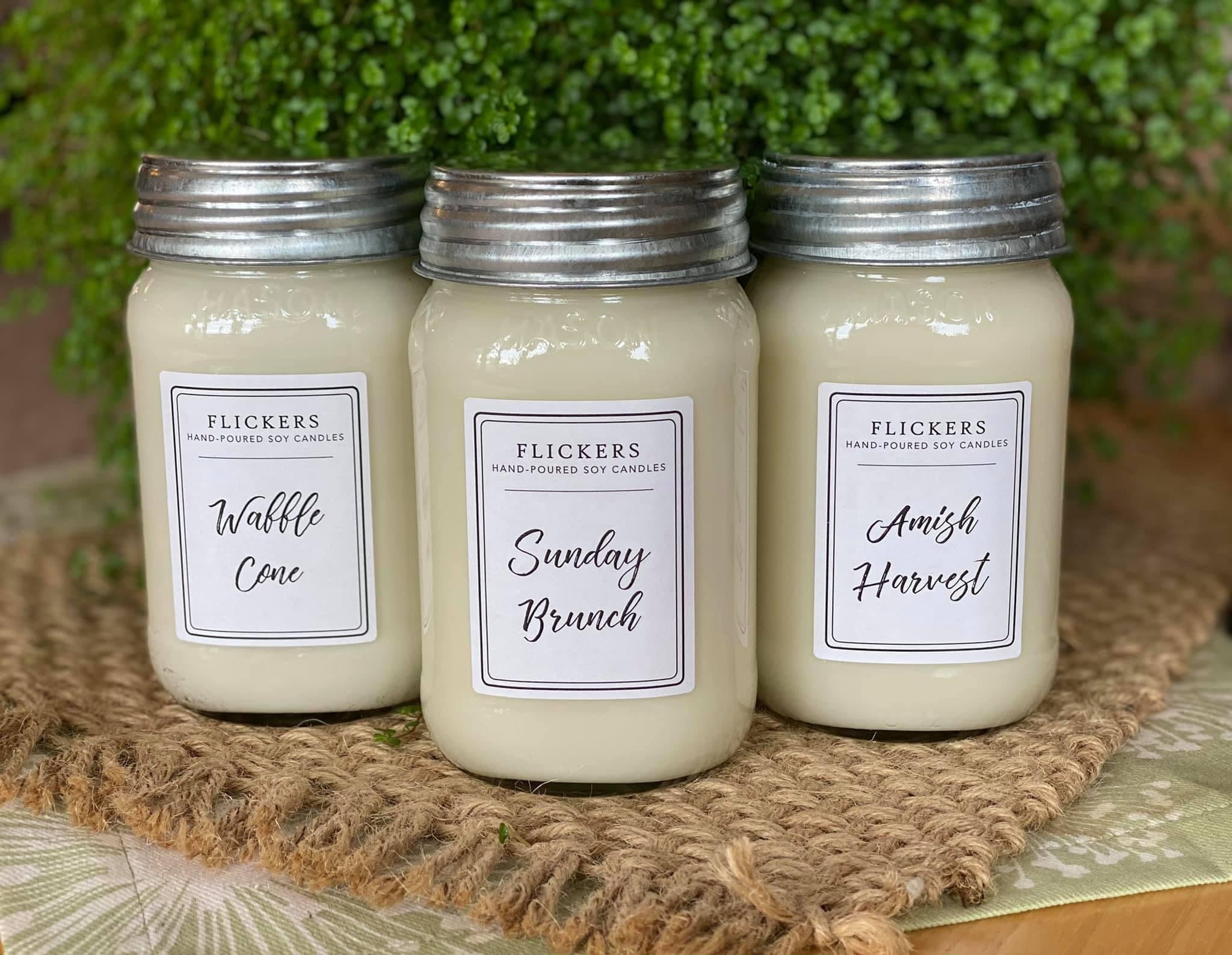 MASON JAR CANDLE ~ Wood Wick ~ Hand-Poured ~ Soy Candle ~ 16oz