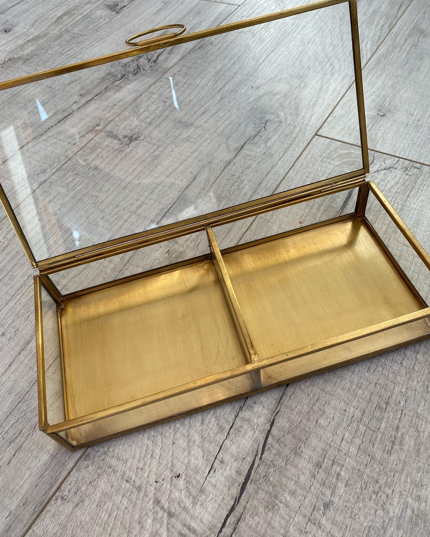 Brass and Glass Display Box
