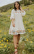 SALT Seraphina Floral Embroidery Tiered Dress
