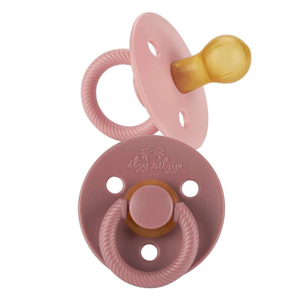 Itzy Ritzy NEW Itzy Soother™ Pink Natural Rubber Pacifier Sets