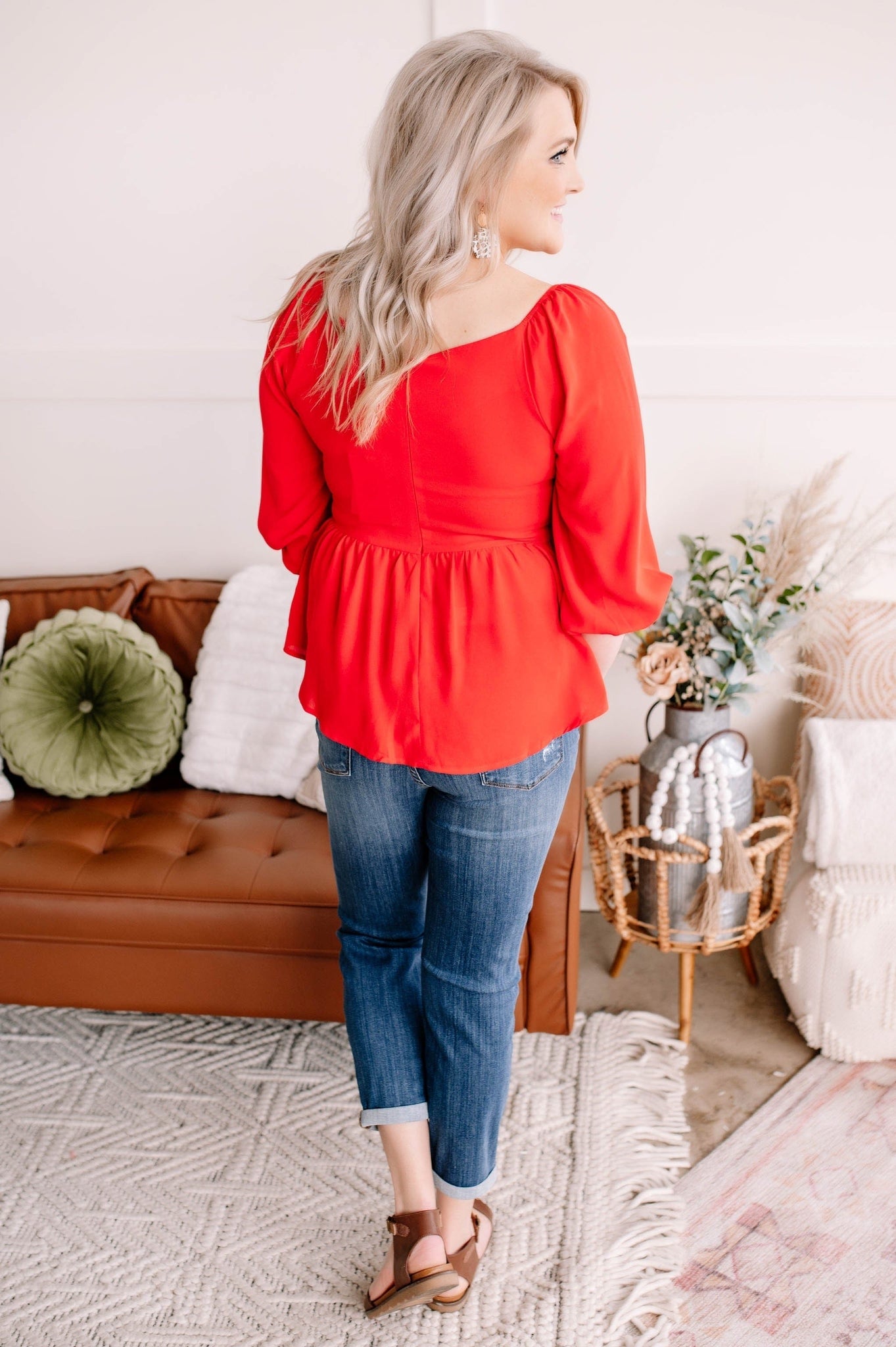 No Ship Drop Ship No Sign Of Stopping Blouse In Red Alert (GHG-S-2XL)
