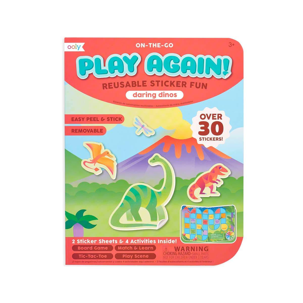 OOLY Play Again! Mini On-The-Go Activity Kit - Daring Dinos