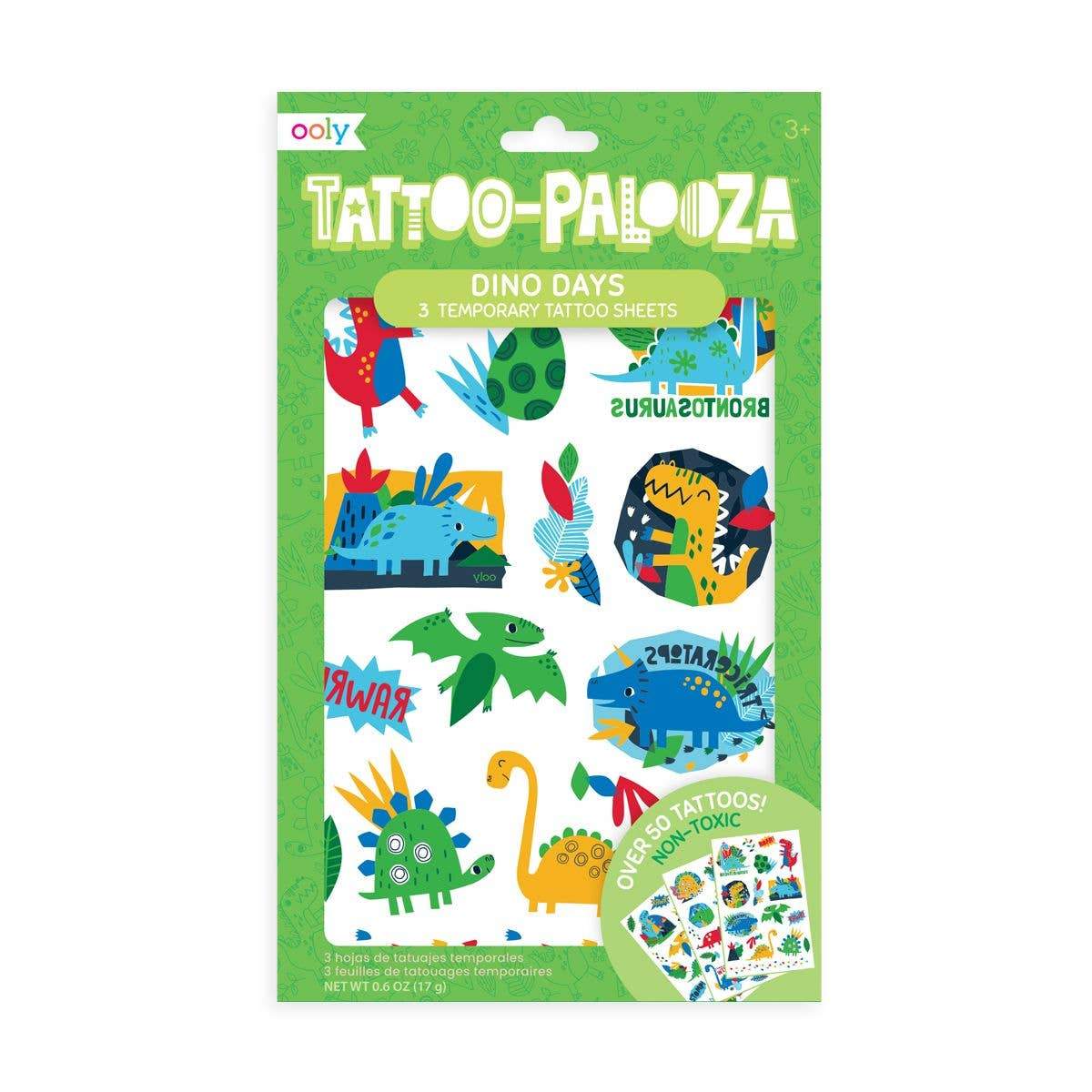 OOLY tattoo Tattoo Palooza Temporary Tattoo: Dino Days