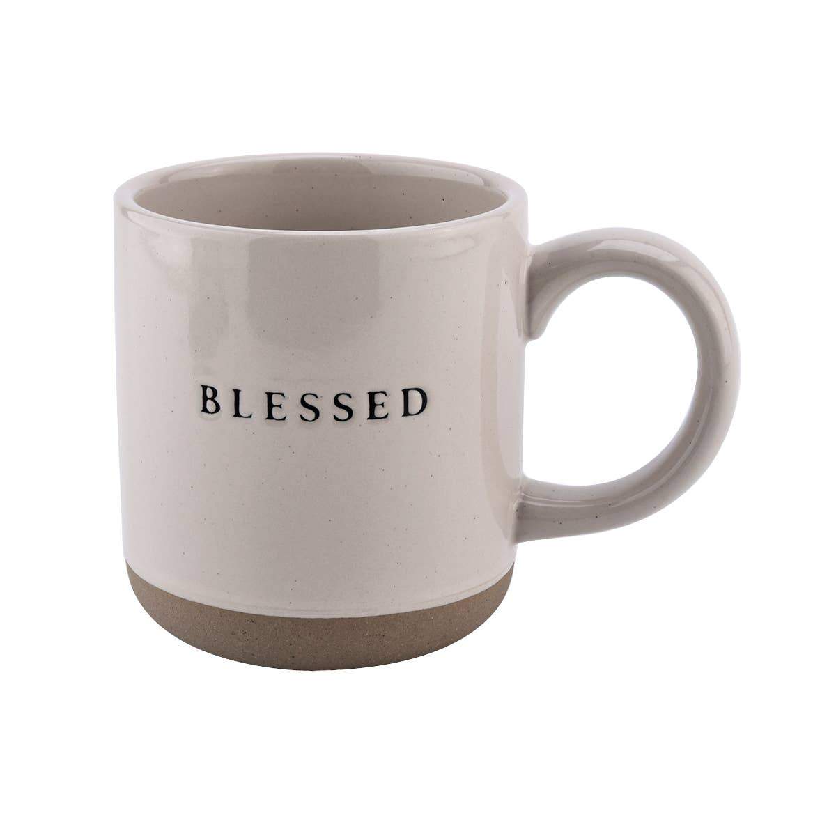 Sweet Water Decor Blessed Stoneware Coffee Mug