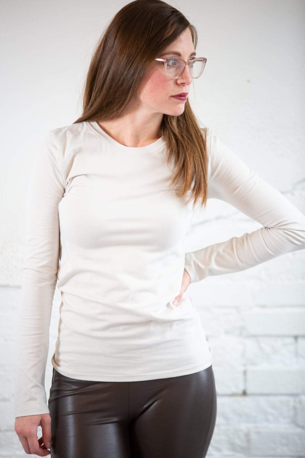 Zenana basic top z - Basic Cotton Long Sleeve Top