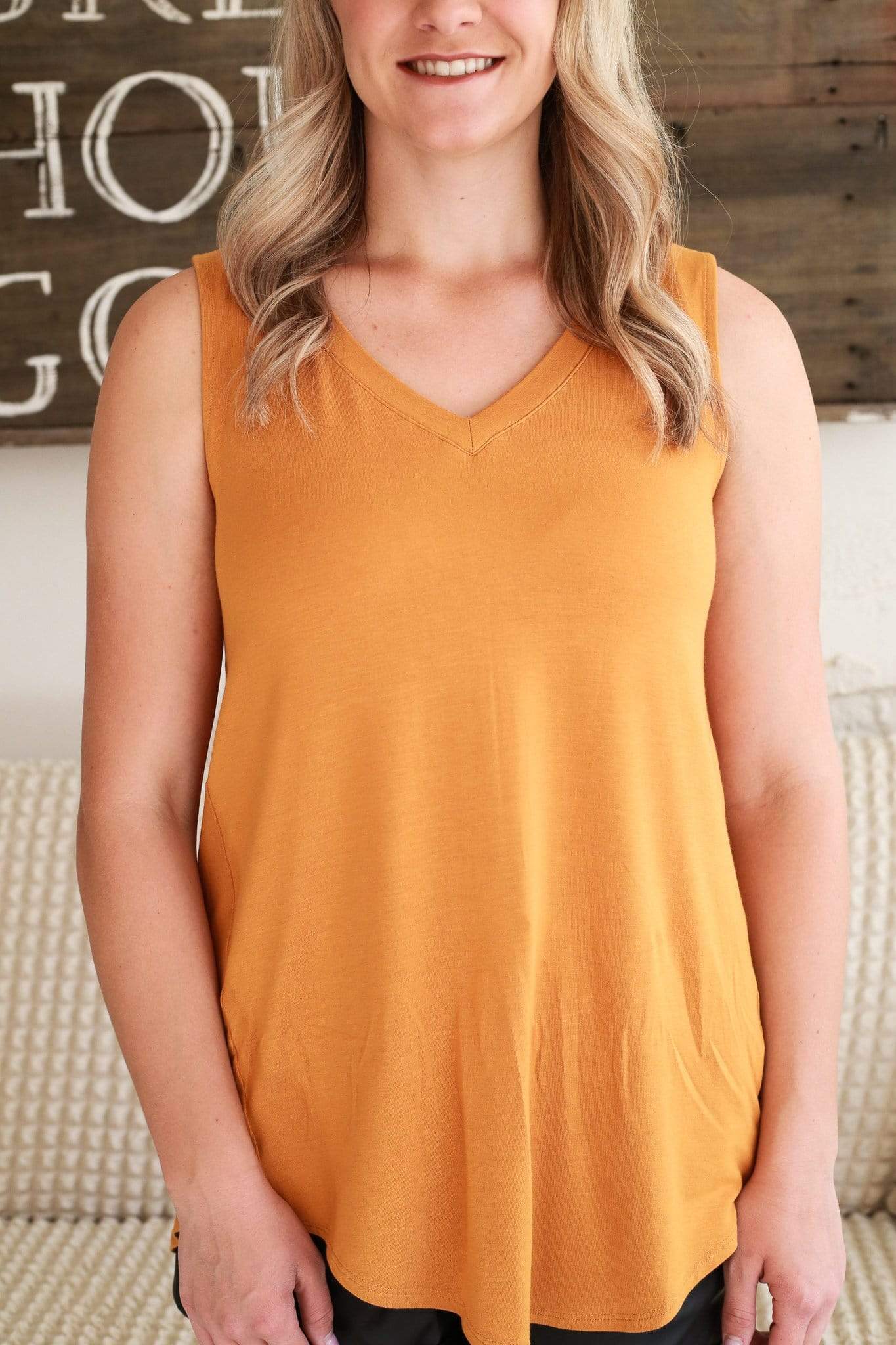 Zenana Take me Back V-Neck Tank