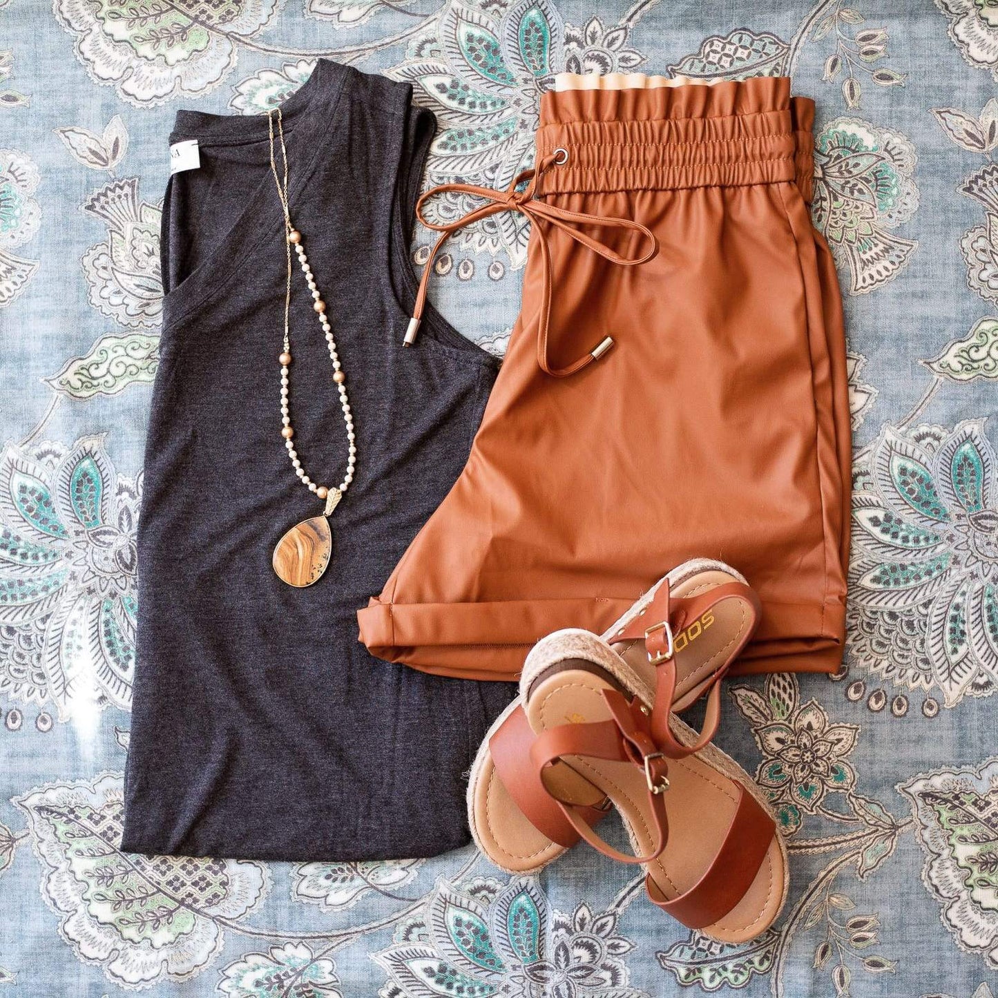 Zenana Take me Back V-Neck Tank